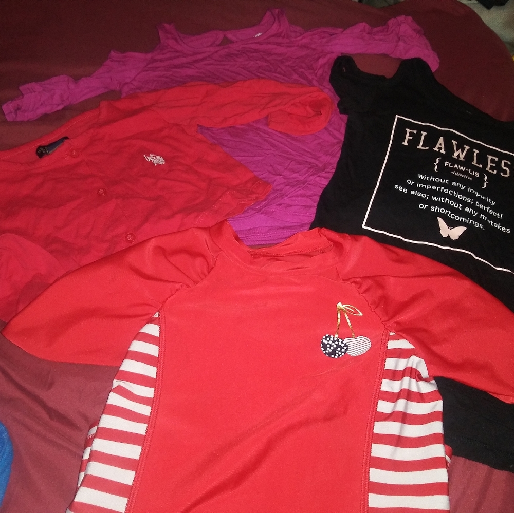 Bundle of 4T girl tops(4 pieces)